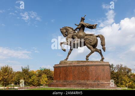 Tashkent, Uzbekistan - 3 Novembre 2019: Monumento Ad Amir Timur. Monumento a Amir Timur a Tashkent. Uzbekistan. Foto Stock