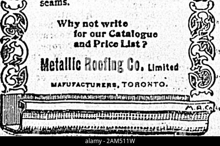 Daily colono (1900-01-20) . da u.^-chraper tlinn yoacan li rendono, ami yourealways assicurarsi di perfei:t ijiial-ità un^ montare,; abbiamo tise solo la l&GT;estbrand.s di SteelPlate zincato, e in aggiunta alle scorte ourmany linee verranno makeany fpccial pattern per l'ordine. Il nostro Expai ondulato)-sion tubo conduttore è aheadof qualsiasi altro tubo fatto-Uallows per la contrazione . andexpansion e viene fornito in lunghezze lofeet senza croce. V^TCTORIA DAILY COLOIiilST SAITTRDAY jAynTA RY 20 1900 Foto Stock