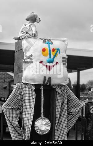 Il stanghow scarecrows 2019, parte del North Yorkshire spaventapasseri festival. Foto Stock