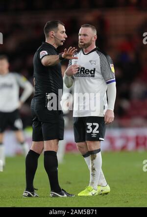 TIM ROBINSON, WAYNE ROONEY, MIDDLESBROUGH FC V DERBY COUNTY FC EFL CHAMPIONSHIP, 2020 Foto Stock