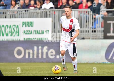 Cagliari, Italia. Xi gen, 2020. marko rog di cagliari calcioduring Cagliari vs AC Milano, italiano di calcio di Serie A del campionato Gli uomini a Cagliari, Italia, 11 Gennaio 2020 - LPS/Luigi Canu Credito: Luigi Canu/LP/ZUMA filo/Alamy Live News Foto Stock