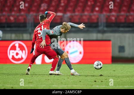 Nürnberg, Deutschland, 11 gennaio, 2020. Max-Marlock-Stadion, gioco di prova, Testspiel, Freundschaftsspiel 1. FC Nürnberg - FC Bayern München (FC Bayern Monaco di Baviera):. Peter Kotzur/Alamy Live News Foto Stock