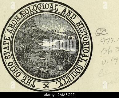 Ohio reperti archeologici e storici trimestrali di . COLUMBUS: pubblicato per la società da Fred. J. Heer. 1910 Tabella dei contenuti. 5 ^ H 3 8 Pagina David Zeisbergers Storia del Nord indiani americani.a cura di Archer Hulbert Butler e William Nathaniel Schwarze 1-173 Indice stesso 174-180 reminiscenze di un pioniere. Da Clemente L. Martzolff, B. Ped. Giuseppe 190-227Vance e i suoi tempi. Dal prof. Benjamin F. principe... 228-248venti-quinto incontro annuale dell'Ohio State archeologico e storico della società, 13 maggio 1910 249-264 Un abolizione Center. Da Thomas J. Sheppard 265-268 Fiume Muskingum Improvem Foto Stock