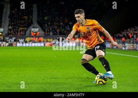 Wolverhampton, Regno Unito. Xi gen, 2020. Roeben Vinagre di Wolverhampton Wanderers durante il match di Premier League tra Wolverhampton Wanderers e Newcastle United at Molineux, Wolverhampton sabato 11 gennaio 2020. (Credit: Alan Hayward | MI News) La fotografia può essere utilizzata solo per il giornale e/o rivista scopi editoriali, è richiesta una licenza per uso commerciale Credito: MI News & Sport /Alamy Live News Foto Stock