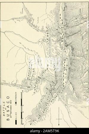 Wellington, soldato e statista, e la rinascita del potere militare dell' Inghilterra . termine il suo scopo. Egli è stato condemnedby gli uomini al potere a Lisbona per quanto theydeemed un vergognoso ritiro, come egli era stato con-demned per lasciare Ciudad Rodrigo e Almeidato il loro destino. La sua propria di ufficiali e soldati whowere nell ignoranza di linee e di pensiero che li allbefore è stata una lunga marcia verso il mare, werevexed che essi non avevano misurato conla nemico; e sebbene Massenas anticipo era beenslow, la popolazione aveva solo parzialmente sprecato thecountry, e il maresciallo avevano tutti la morale advan Foto Stock