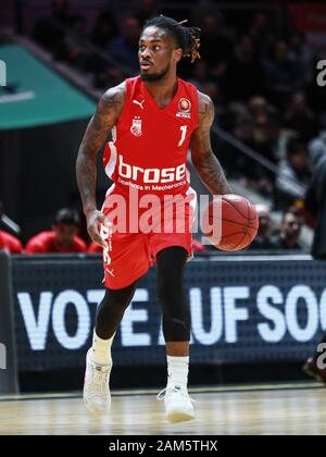 Braunschweig, Germania, 14 dicembre 2019: Paris Lee of Brose Bamberg in azione durante il Basketball BBL Pokal game tra Braunschweig e Bamberg Foto Stock