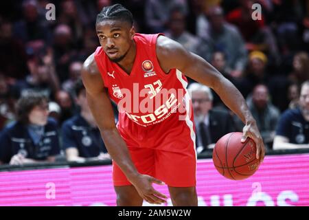 Braunschweig, Germania, 14 dicembre 2019: Retin Obasohan di Brose Bamberg in azione durante il gioco BBL Pokal tra Braunschweig e Bamberg Foto Stock