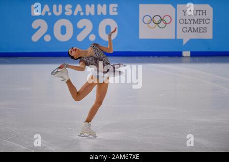 Losanna, Svizzera. 11th, 2020 gen. Voi giovani (KOR) compete nelle donne il programma a breve durante il Lausanne 2020 Olimpiadi della Gioventù a Losanna Skating Arena il Sabato, 11 gennaio 2020. Losanna, Svizzera. Credito: Taka G Wu/Alamy Live News Foto Stock