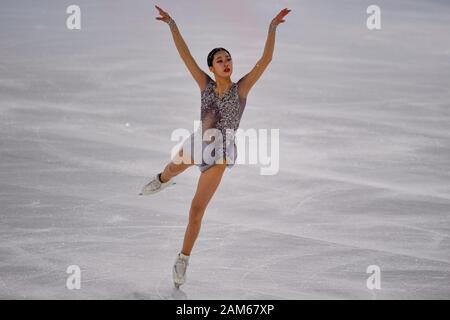 Losanna, Svizzera. 11th, 2020 gen. Voi giovani (KOR) compete nelle donne il programma a breve durante il Lausanne 2020 Olimpiadi della Gioventù a Losanna Skating Arena il Sabato, 11 gennaio 2020. Losanna, Svizzera. Credito: Taka G Wu/Alamy Live News Foto Stock