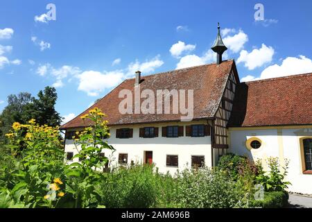 Il Leprosenhaus di Bad Wurzach è una città della Baviera, in Germania, con molte attrazioni storiche Foto Stock