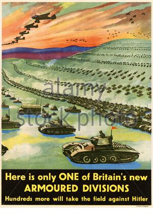 British World War 2 informazioni pubbliche poster di propaganda Foto Stock