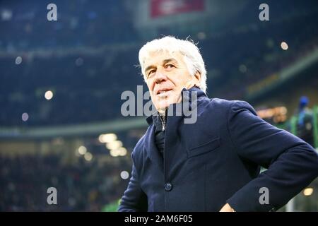 Milano, Italia. Xi gen, 2020. L'allenatore Gian Piero gasperini (Atalanta) durante Inter vs Atalanta - Calcio italiano di Serie A uomini campionato - Credito: LPS/Luca Rossini/Alamy Live News Foto Stock