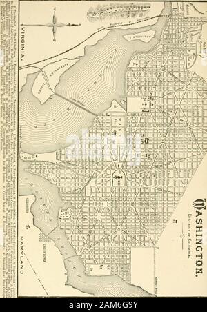 Il pittoresco Washington: penna e matita schizzi del suo paesaggio, storia, tradizioni, la vita pubblica e sociale, con descrizioni grafiche del Campidoglio e al Congresso, la Casa Bianca e i dipartimenti governativi .. . Il Franklin edificio scolastico. Ll ! L  ijOBBOOQOOCpi. V- Foto Stock