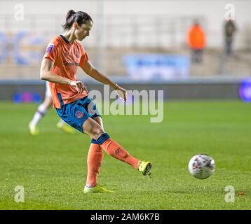 Academy Stadium e Manchester, Lancashire, Regno Unito. Xi gen, 2020. Il FAs donna Super League, Manchester City le donne contro Everton donne; Abbey-Leigh Stringer di Everton donne - Editoriale usare carte di credito: Azione Plus sport/Alamy Live News Foto Stock