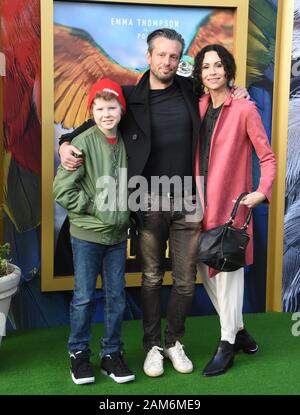 Westwood, California, Stati Uniti. 11th Gen 2020. Henry Story driver, Addison o'Dea e attrice Minnie driver partecipano alla Universal Pictures 'Dolittle' Premiere l'11 gennaio 2020 al Regency Village Theatre di Westwood, California, USA. Credito: Barry King/Alamy Live News Foto Stock