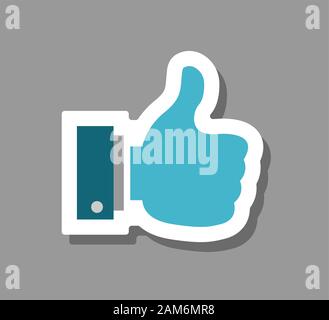 Social media come icona per la presentazione dei simboli. Tutti gli oggetti, le ombre e lo sfondo sono in diversi strati. Illustrazione Vettoriale