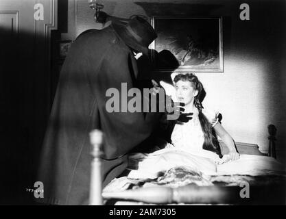 VINCENT PRICE e PHYLLIS KIRK in HOUSE OF WAX 1953 direttore ANDRE DE TOTH fotografato in visione naturale 3 - Dimensione Bryan Foy Productions per Warner Bros Foto Stock