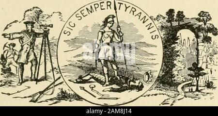 La storia della nostra nazione, dalle prime scoperte al presente .. Insieme con un racconto grafico di Porto Rico, Cuba, Hawaii e le isole Filippine .. uri; e copre 42.050 miglia quadrate. Motto: Agricoltura e Commercio. La Virginia era sicuramente uno dei tredici stati originali, ha dichiarato Ray. Il suo motto è Sic Semper Tyran-nis, Sempre così per i tiranni. Si nota come il principale luogo di operazionista militare durante la guerra civile, e la sua area è di 42,450 miglia quadrati. Richmond è thecapital, e il primo insediamento è stato madein 1607. E' delimitata a nord dal Maryland e dalla West Virgin Foto Stock