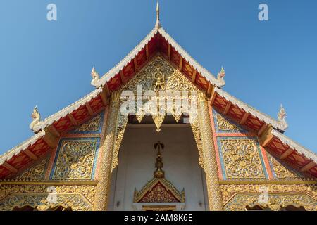 Wat Phra Singh tempio in Chiang Mai Thailandia Foto Stock