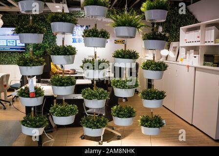 Nanshan District, Shenzhen, Cina, 4th, Marzo 2019. Shenzhen IKEA Mall, originario di una catena di magazzini nordici, vende mobili assemblati e un Foto Stock