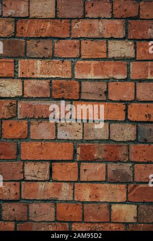 Rosso e arancio muro texture Foto Stock