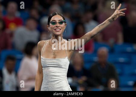 Sydney, Australia. 12th Gen 2020. La Veronicas si esibisce durante la finale della Coppa ATP 2020 presso la Ken Rosewall Arena di Sydney, Australia, il 12 gennaio 2020. Foto Di Peter Dovgan. Credit: Uk Sports Pics Ltd/Alamy Live News Foto Stock