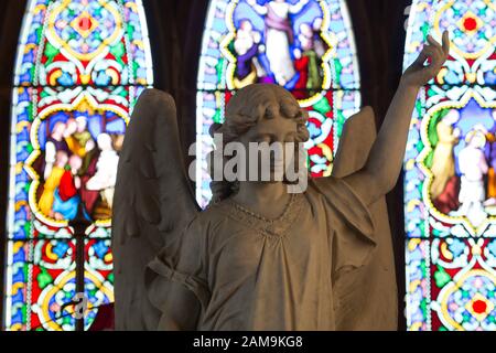 Famiglia Grant Memorial, la chiesa di San Martino, Litchborough, Northamptonshire, England, Regno Unito Foto Stock