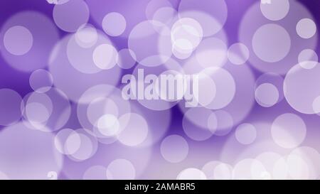 Bellissimo effetto bokeh bianco su sfondo blu. Illustrazione del concetto di Natale Foto Stock
