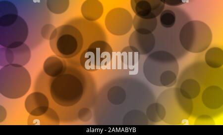 Bellissimo sfondo colorato con effetto bokeh nero Foto Stock