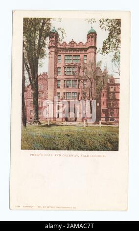 Phelps Hall And Gateway, Yale Coll, New Haven, Conn Numero Di Serie: 5794 1901-1902. Sono incluse stampe occasionali della serie 1000.; Phelps Hall and Gateway, Yale Coll., New Haven, Conn Foto Stock