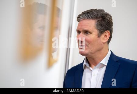 La manodopera MP Sir Keir Starmer sulla visita di Primrose Banca centro comunitario, Oldham 11 gennaio 2020. Foto Stock