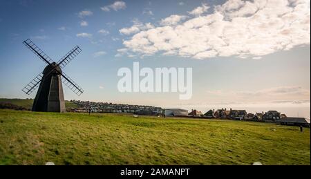 Mulino a vento di Beacon Mill a Rottingdean, East Sussex, Regno Unito Foto Stock