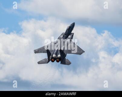 F15 mostra la sua furtività Foto Stock