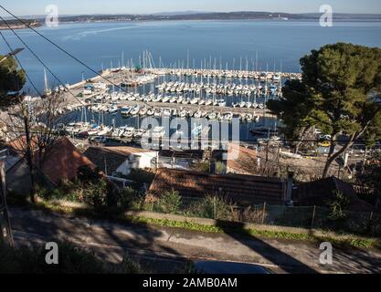 Etang de Berre vicino Marsiglia Foto Stock