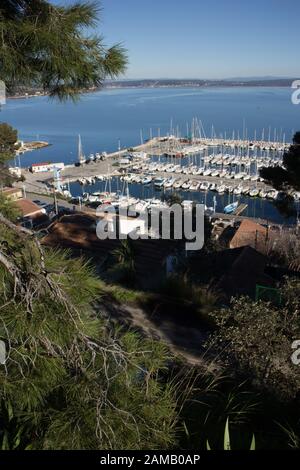 Etang de Berre vicino Marsiglia Foto Stock