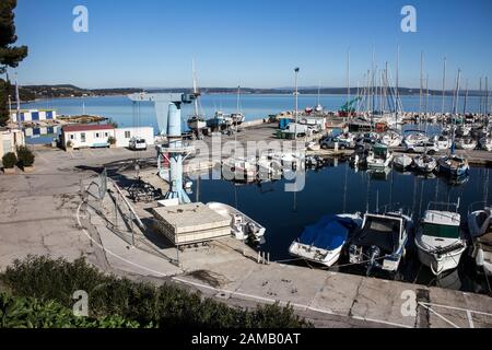 Etang de Berre vicino Marsiglia Foto Stock