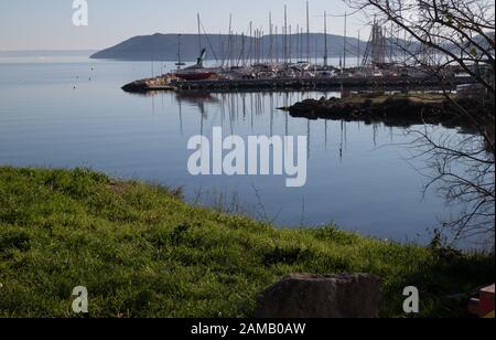 Etang de Berre vicino Marsiglia Foto Stock