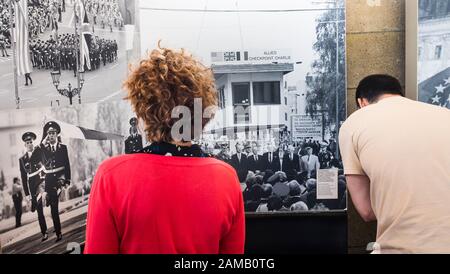 museo di storia traenplalast, fotografie storiche Foto Stock