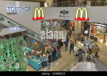 Einkaufszentrum Dizengoff Center, Tel Aviv, Israele Foto Stock