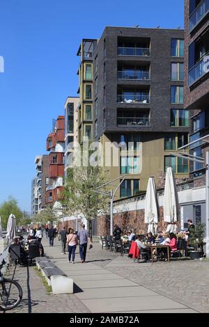 Amburgo Hafencity Grassbrookhafen Dalmannkai Foto Stock