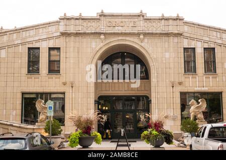 Centro commerciale Grove Arcade Asheville, North Carolina Foto Stock