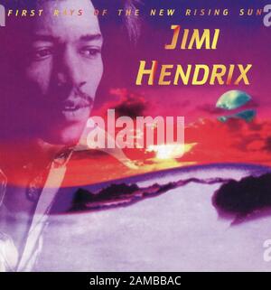 CD: Jimi Hendrix 'First Rays of the New Rising Sun', pubblicato su MCA Records il 22 aprile 1997. Foto Stock