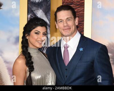 11 gennaio 2020 - Westwood, California - Shay Shariatzadeh, John cena. Anteprima di ''Dolittle'' della Universal Pictures presso il Regency Village Theatre. Foto Stock