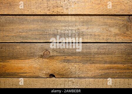 La texture fatta di tavole di legno disposte orizzontalmente, visibile il collegamento fra le tavole. Foto Stock