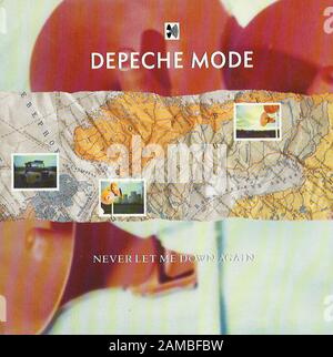 Depeche Mode - Never Let Me Down Again - Classic vintage rock 7''' vinile album Foto Stock