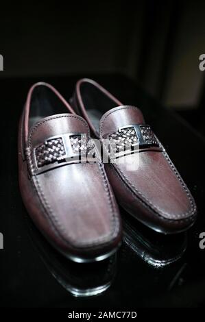 Milano, Italia. 12th Gen 2020. Milano, Milano Fashion Week, Man Fall Winter 2020/2021. Milano Moda Uomo Autunno Inverno 2020/21. Presentazione Di Tod'S Nella Foto: Modello Di Credito: Agenzia Fotografica Indipendente/Alamy Live News Foto Stock