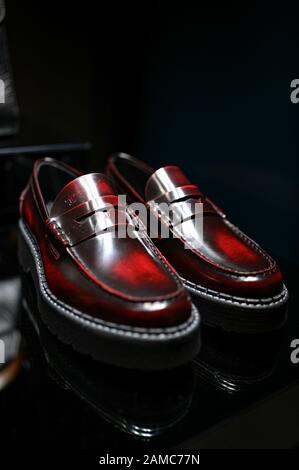 Milano, Italia. 12th Gen 2020. Milano, Milano Fashion Week, Man Fall Winter 2020/2021. Milano Moda Uomo Autunno Inverno 2020/21. Presentazione Di Tod'S Nella Foto: Modello Di Credito: Agenzia Fotografica Indipendente/Alamy Live News Foto Stock