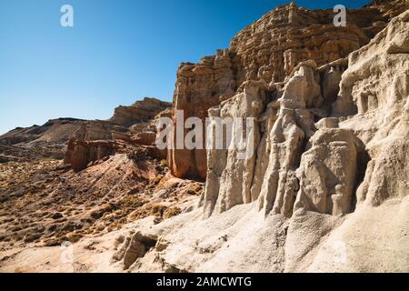Scenic deserto scogliere, il Red Rock Canyon State Park, California Foto Stock