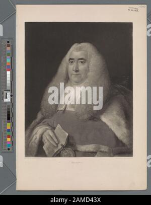 Sir William Blackstone 'Printmakers Includono Henry Bryan Hall, Jacobus Houbraken, James Mcardell, Thomas Phillibrowne & William Wellsthered. Titolo dal Calendario della raccolta Emmet. Em1702; Sir William Blackstone. Foto Stock