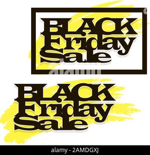 Illustrazione del Black Friday. Modello di progetto promozionale. Illustrazione del vettore isolata. Illustrazione Vettoriale